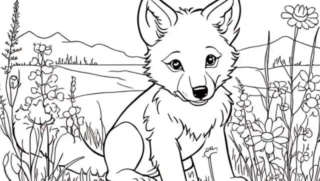 27 free Wolf Coloring Pages