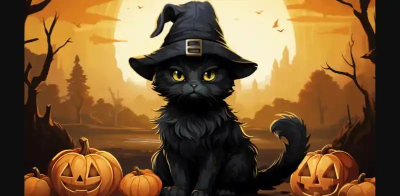 Halloween Coloring Pages With Cat